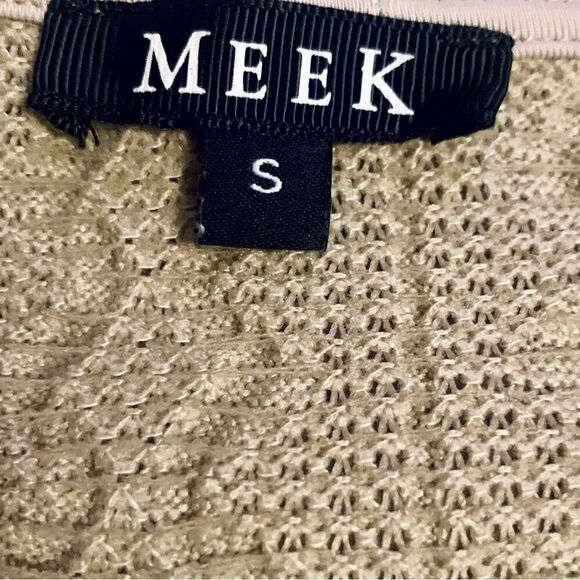 Meek Tan Cable Knit Surplice Bodysuit Size Small - Picture 11 of 11